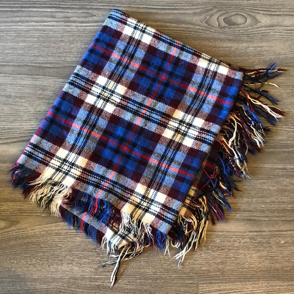 Madewell plaid wool scarf